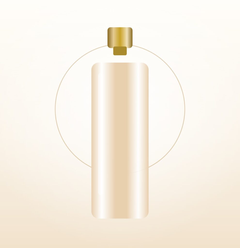 Botella alta rosada de body mist Flor de Cerezo de 200 ml