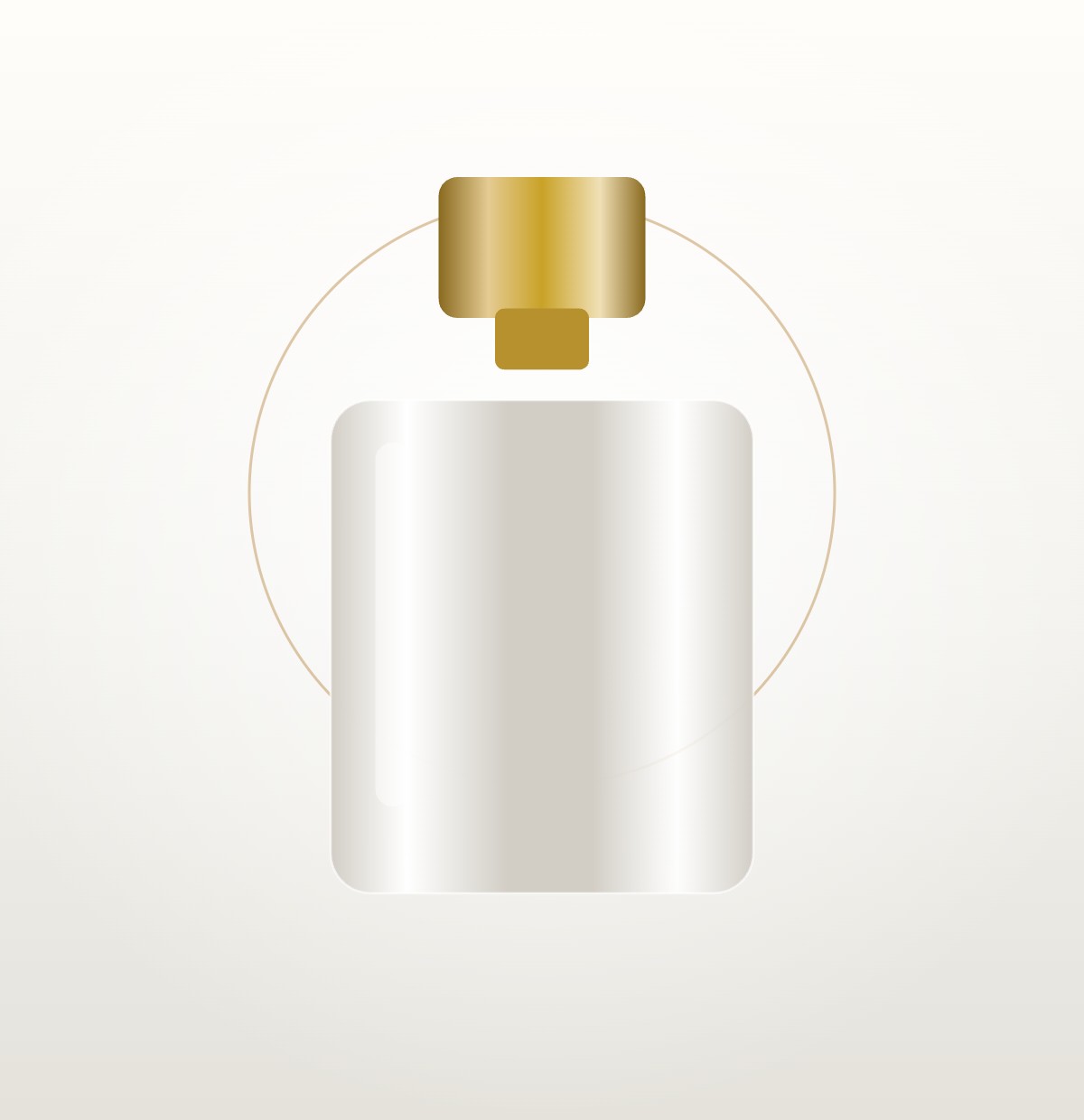 Frasco de perfume malva Nuit Malva eau de parfum de 50 ml con tapa dorada